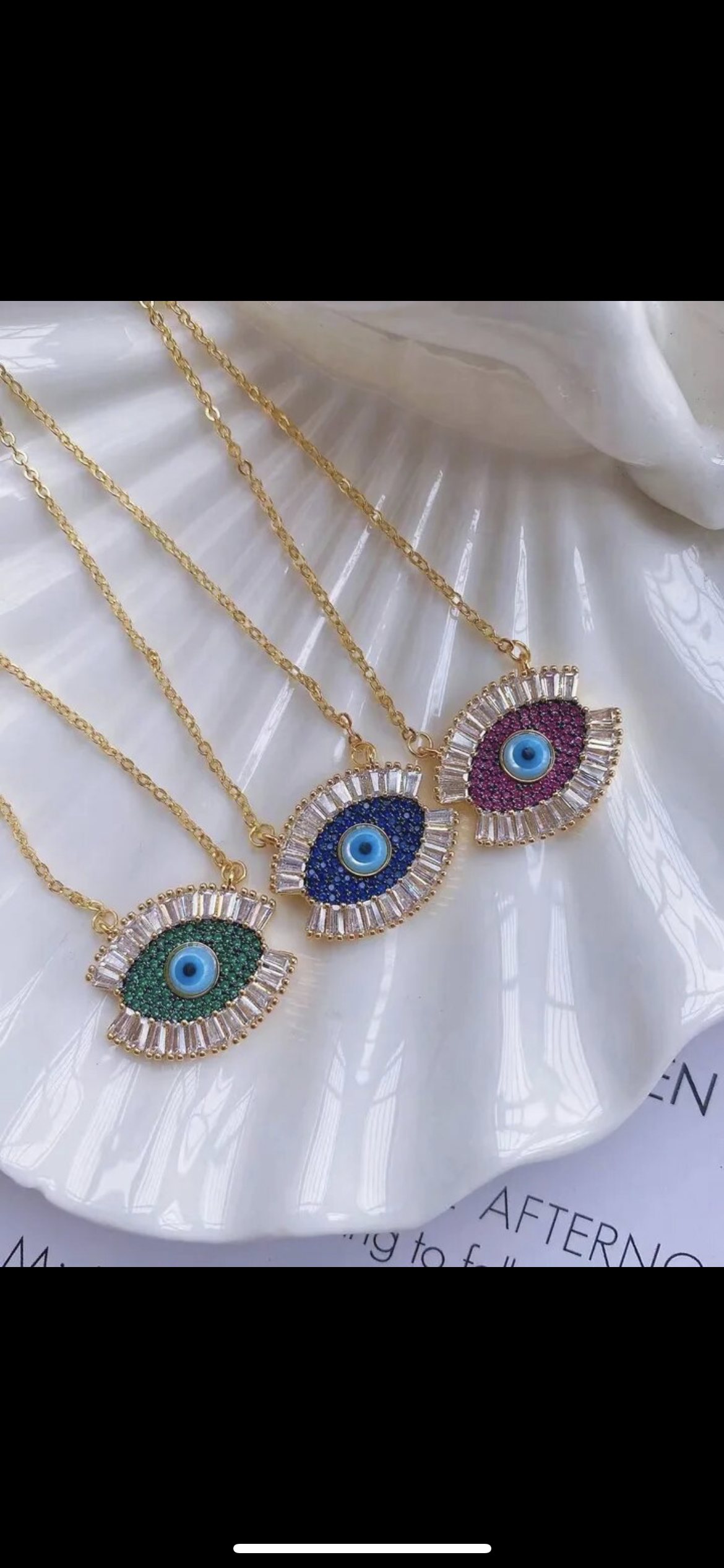 Evil eye necklace collection