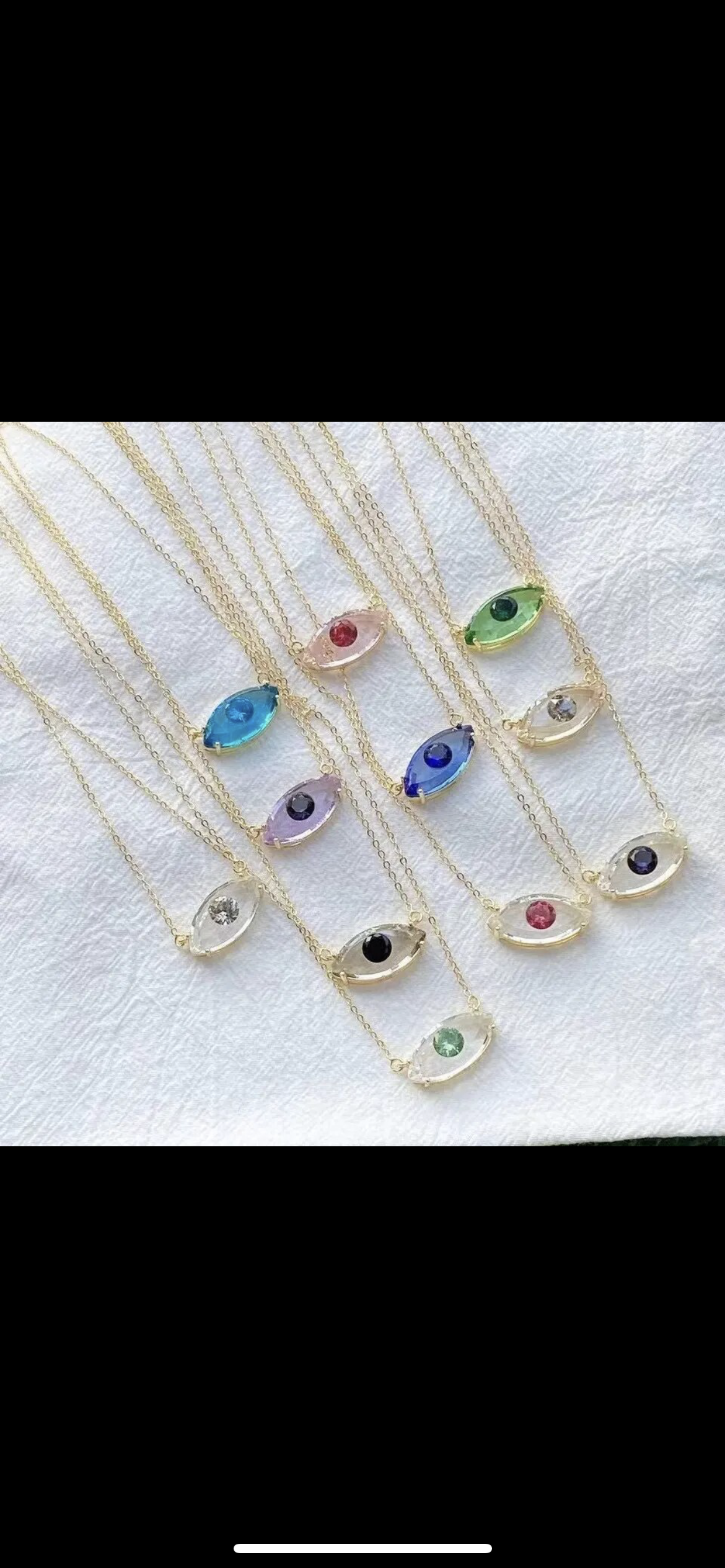 Evil eye necklace collection