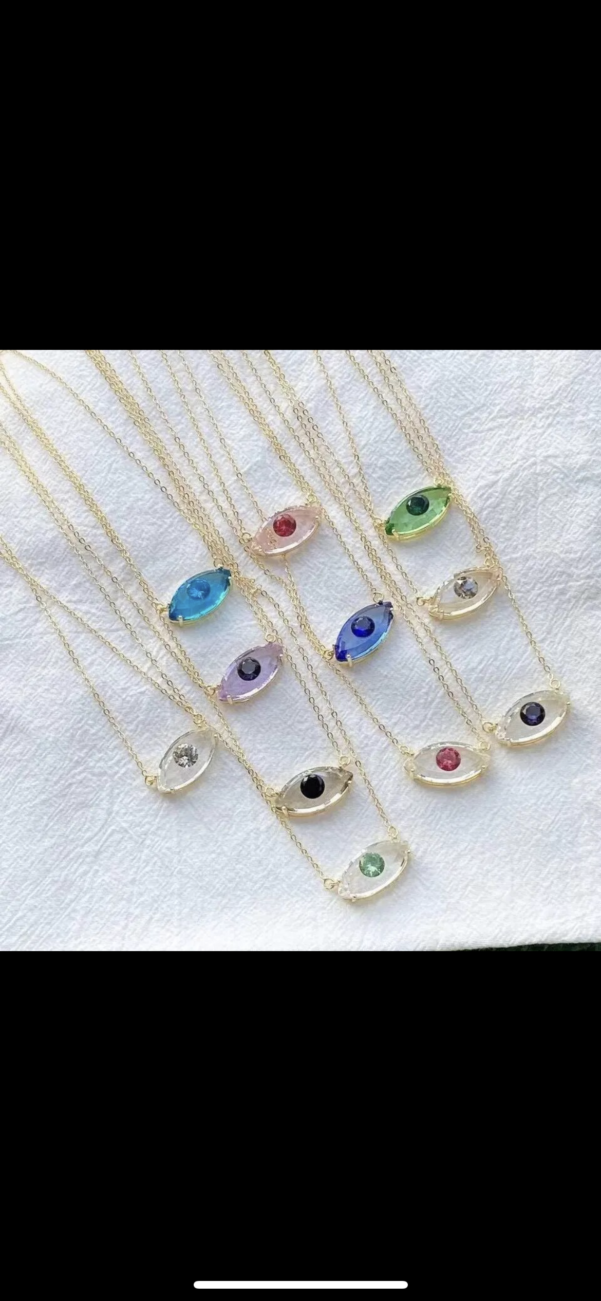 Evil eye necklace collection