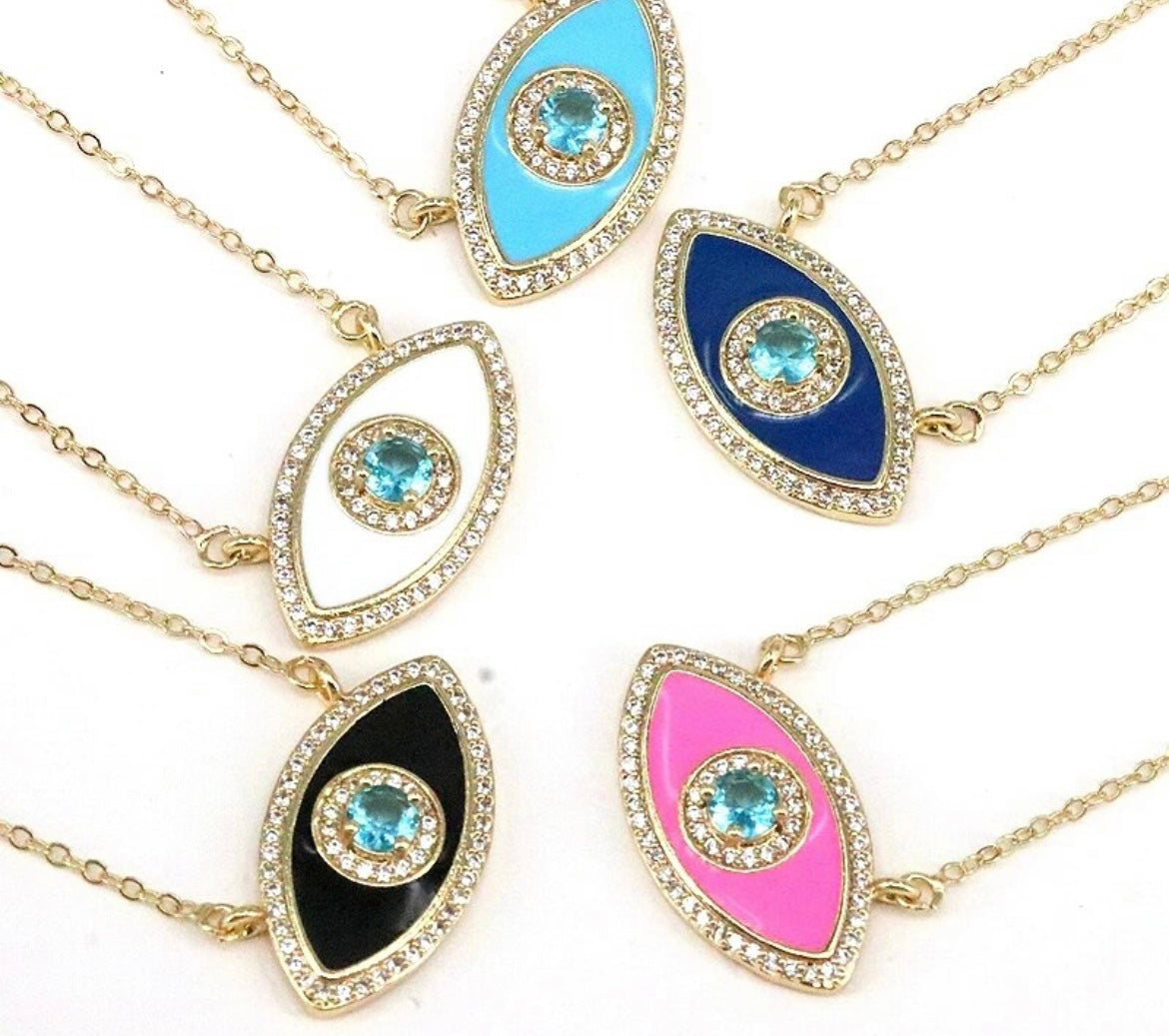 Evil eye necklace collection