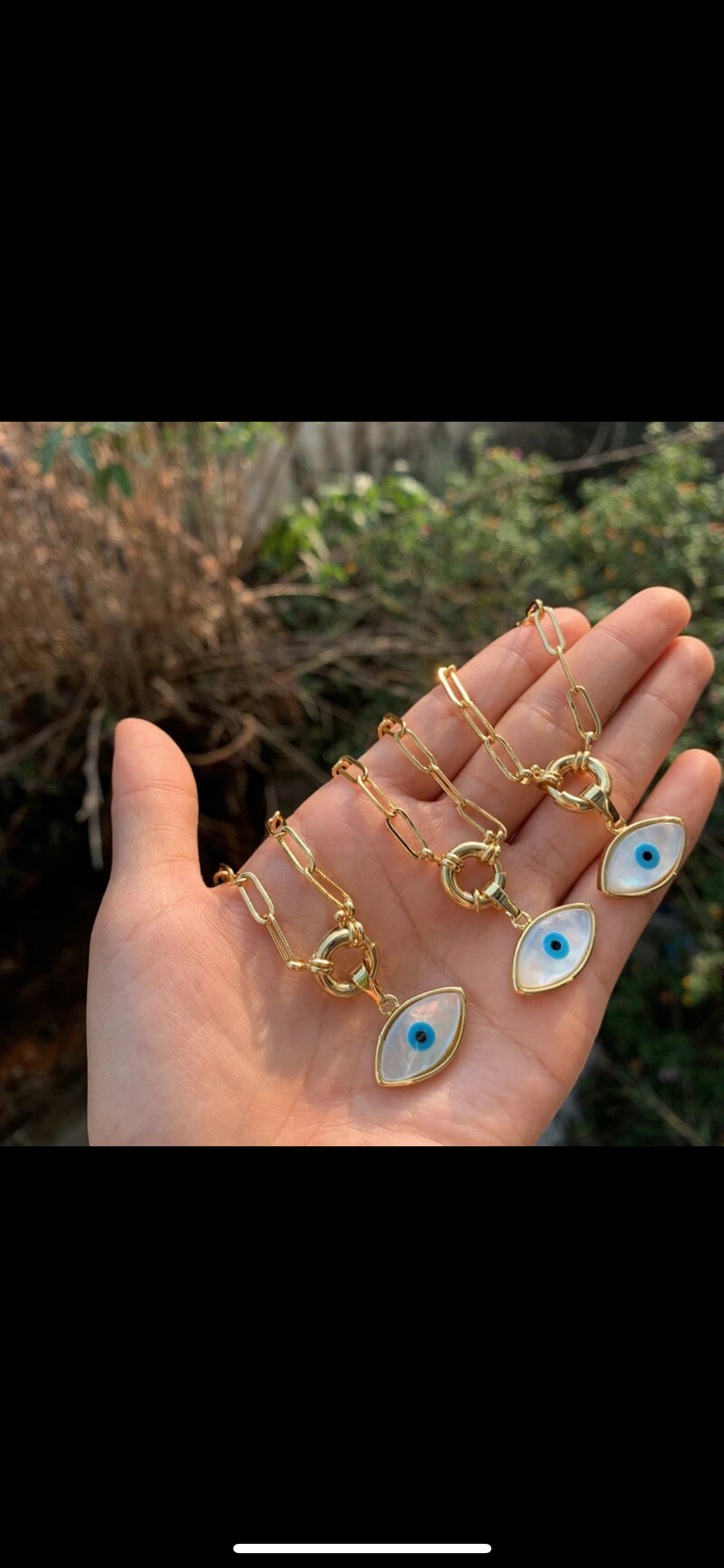 Evil eye necklace collection