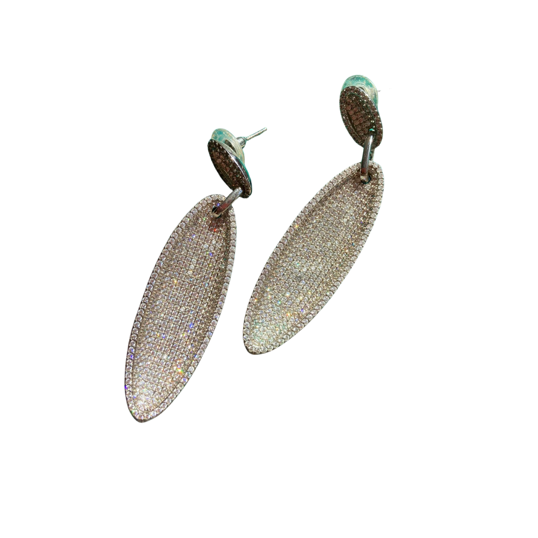 Oval Drop Earrings