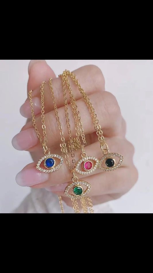 Evil eye necklace collection