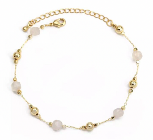 Rose Quartz Charms Bracelet