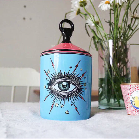 blue protection candle