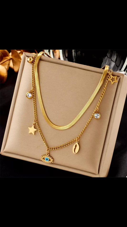 18K gold-plated necklace